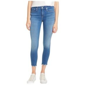 Rag & Bone Cate Chewed Hem Crop Skinny Jean in Flint, Size 31